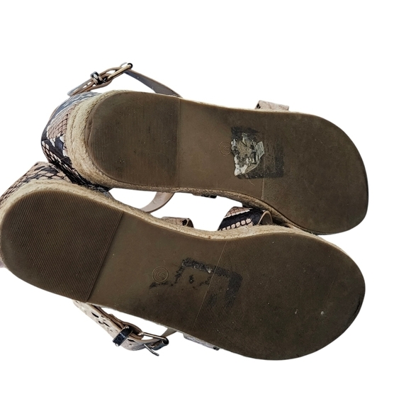 Christian LaCroix Snake Print Platform Espadrile Sandals size 9 - Picture 6 of 8